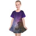 Carina Nebula NGC 3372 the Grand Nebula Pink Purple and Blue with shiny stars Astronomy Kids  Smock Dress View1