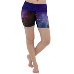 Carina Nebula Ngc 3372 The Grand Nebula Pink Purple And Blue With Shiny Stars Astronomy Lightweight Velour Yoga Shorts by genx