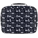 Tape Cassette 80s Retro GenX Pattern black and White Full Print Lunch Bag View2