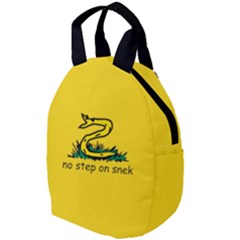 No Step On Snek Gadsden Flag Meme Parody Travel Backpacks by snek