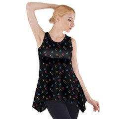 Background Abstract Texture Side Drop Tank Tunic by Wegoenart