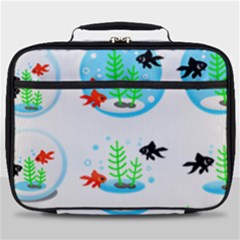 Fishbowl Fish Goldfish Water Full Print Lunch Bag by Wegoenart