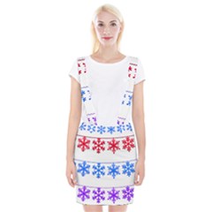 Christmas Snowflake Braces Suspender Skirt by Wegoenart