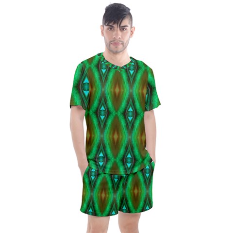Classic 011  Men s Mesh Tee And Shorts Set by Momc