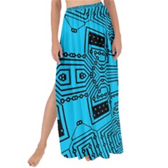 Technology Board Trace Digital Maxi Chiffon Tie-up Sarong by Wegoenart