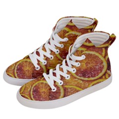 Blood Orange Fruit Citrus Fruits Women s Hi-top Skate Sneakers by Wegoenart