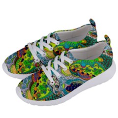 Cosmic Lizards With Alien Spaceship Women s Lightweight Sports Shoes by chellerayartisans