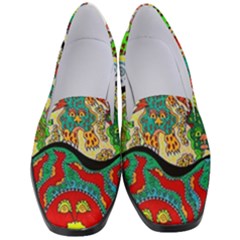 Supersonic Volcanic Sunmoon Faces Women s Classic Loafer Heels by chellerayartisans