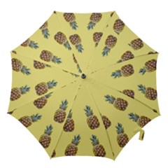 Pineapples Fruit Pattern Texture Hook Handle Umbrellas (small) by Simbadda
