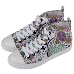 Sledscape Women s Mid-top Canvas Sneakers by chellerayartisans
