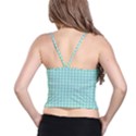 Mint Triangle shape pattern Spaghetti Strap Bra Top View2