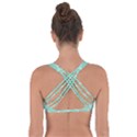 Mint Star pattern Got No Strings Sports Bra View2