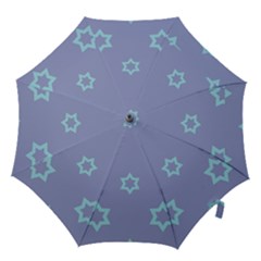 Star Christmas Night Seamlessly Hook Handle Umbrellas (medium) by Wegoenart