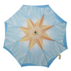 Winter Landscape Star Mountains Hook Handle Umbrellas (medium) by Wegoenart