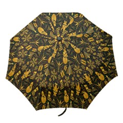Christmas Background Folding Umbrellas by Wegoenart