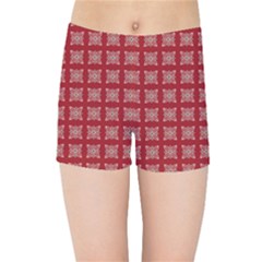 Christmas Paper Pattern Kids Sports Shorts by Wegoenart