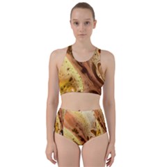 Abstract Art Modern Detail Macro Racer Back Bikini Set by Wegoenart