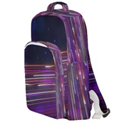 Abstract Cosmos Space Particle Double Compartment Backpack by Wegoenart