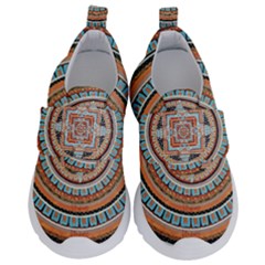 Mandala Art Painting Acrylic Velcro Strap Shoes by Wegoenart