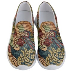 Wings Feathers Cubism Mosaic Men s Lightweight Slip Ons by Wegoenart