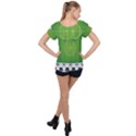 Background Sports Soccer Football Ruffle Collar Chiffon Blouse View2