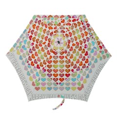 Valentine Valentines Day Card Love Mini Folding Umbrellas by Wegoenart