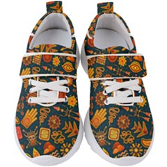 Pattern Background Ethnic Tribal Kids  Velcro Strap Shoes by Wegoenart