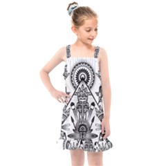 Ancient Parade Ancient Civilization Kids  Overall Dress by Wegoenart