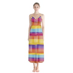 Art Background Abstract Button Up Chiffon Maxi Dress by Wegoenart