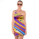 Abstract Architecture Background One Soulder Bodycon Dress View1