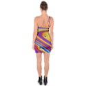 Abstract Architecture Background One Soulder Bodycon Dress View2