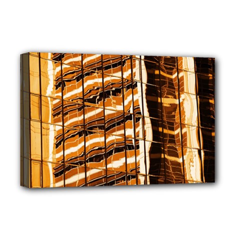 Abstract Architecture Background Deluxe Canvas 18  X 12  (stretched) by Wegoenart