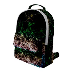 Wallpaper Fractal Lines Abstract Flap Pocket Backpack (large) by Wegoenart
