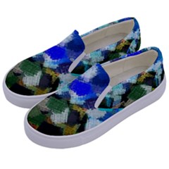 Texture Color Colors Network Kids  Canvas Slip Ons by Pakrebo