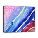 Painting Abstract Blue Pink Spots Deluxe Canvas 20  x 16  (Stretched) View1