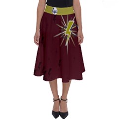 Lightning Scar Design Perfect Length Midi Skirt by TransfiguringAdoptionStore