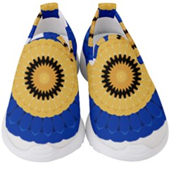Design Circular Round Pattern Kids  Slip On Sneakers by Pakrebo