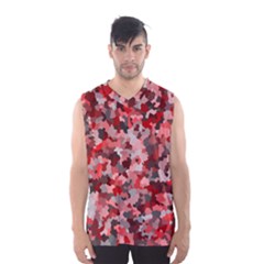 Black Red  Men s Basketball Tank Top by artifiart