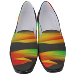 Colorful Background Women s Classic Loafer Heels by Pakrebo