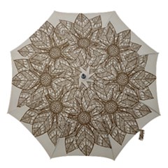 Flower Mandala Christmas Xmas Hook Handle Umbrellas (medium) by Pakrebo