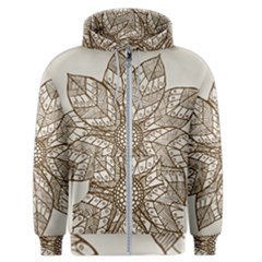 Flower Mandala Christmas Xmas Men s Zipper Hoodie by Pakrebo