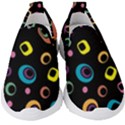 Abstract Background Retro 60s 70s Kids  Slip On Sneakers View1