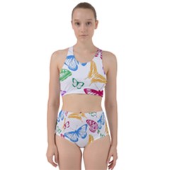Butterfly Butterflies Vintage Racer Back Bikini Set by Pakrebo