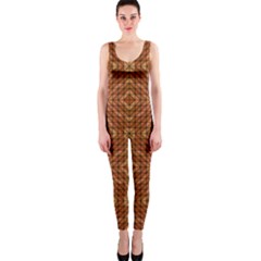 Mosaic Triangle Symmetry One Piece Catsuit by Pakrebo
