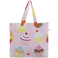 Cupcakes Wallpaper Paper Background Canvas Travel Bag by Pakrebo