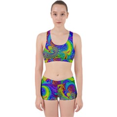 Fractal Neon Art Artwork Fantasy Work It Out Gym Set by Pakrebo