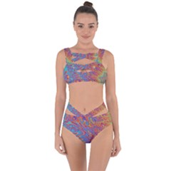 Fractal Psychedelic Fantasy Surreal Bandaged Up Bikini Set  by Pakrebo
