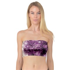 Amethyst Purple Violet Geode Slice Bandeau Top by genx