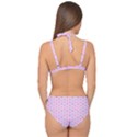 A Hexagonal Pattern Double Strap Halter Bikini Set View2