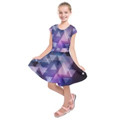 Geometric Triangle Kids  Short Sleeve Dress by Mariart